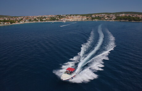 Departing the Krk port